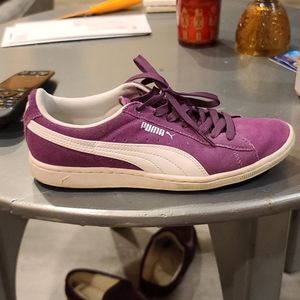 Purple Suede Puma Sneakers
